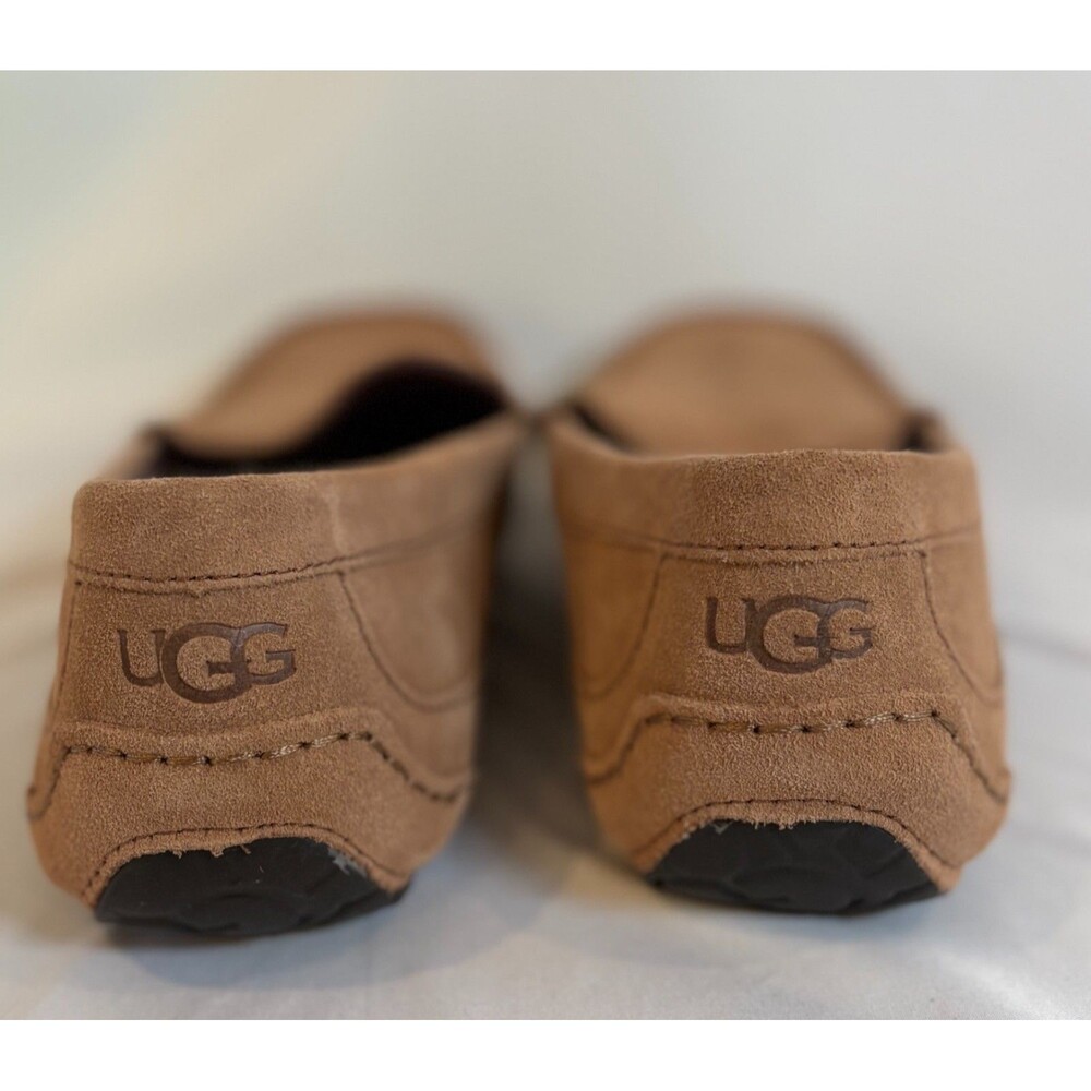 NWOB UGG Ascot Slip-On Slipper 1003419 Chestnut Brown Suede Shoes size 12 - Picture 5 of 6